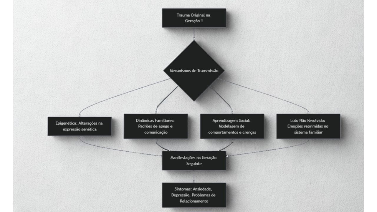 Compreender como o trauma é transmitido é essencial para quebrar o ciclo. Os mecanismos são complexos e interligados, operando em múltiplos níveis.